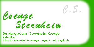 csenge sternheim business card